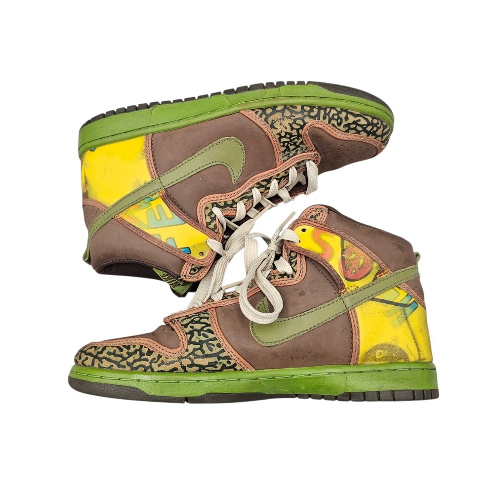 Nike Men's Size 8 US SB Dunk High De La Soul VTG Sneakers Shoes (2005) READ - Picture 7 of 8